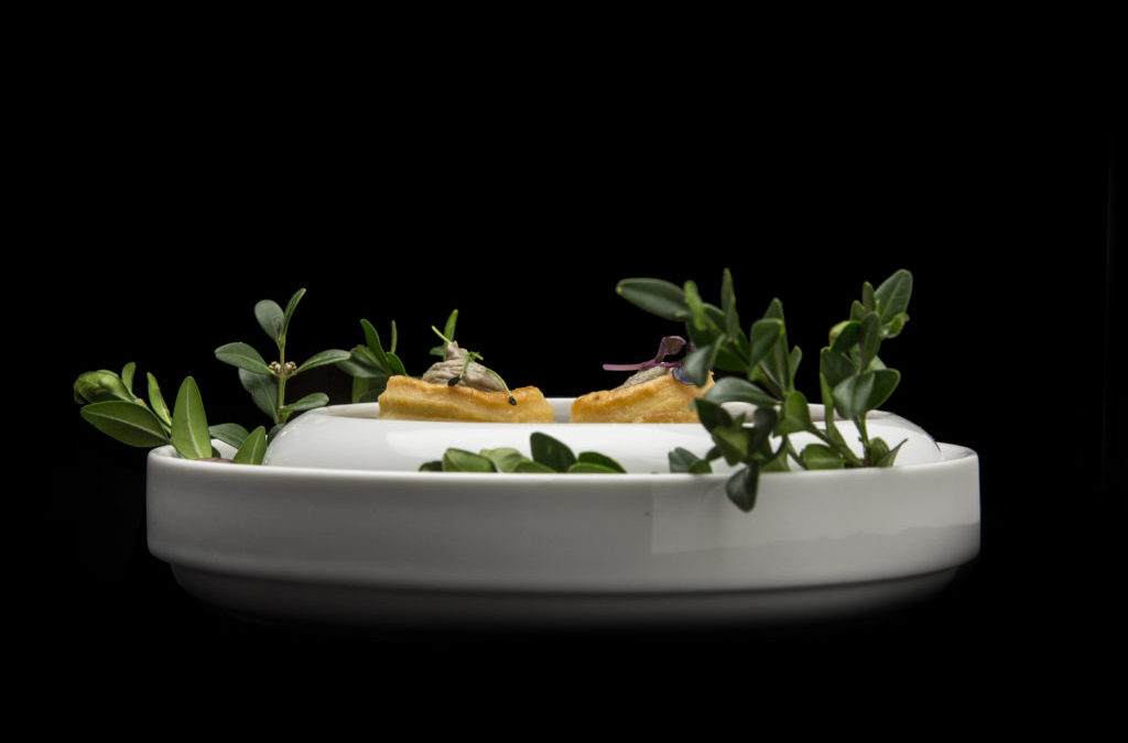 Šnek, sardel, kachní foie gras