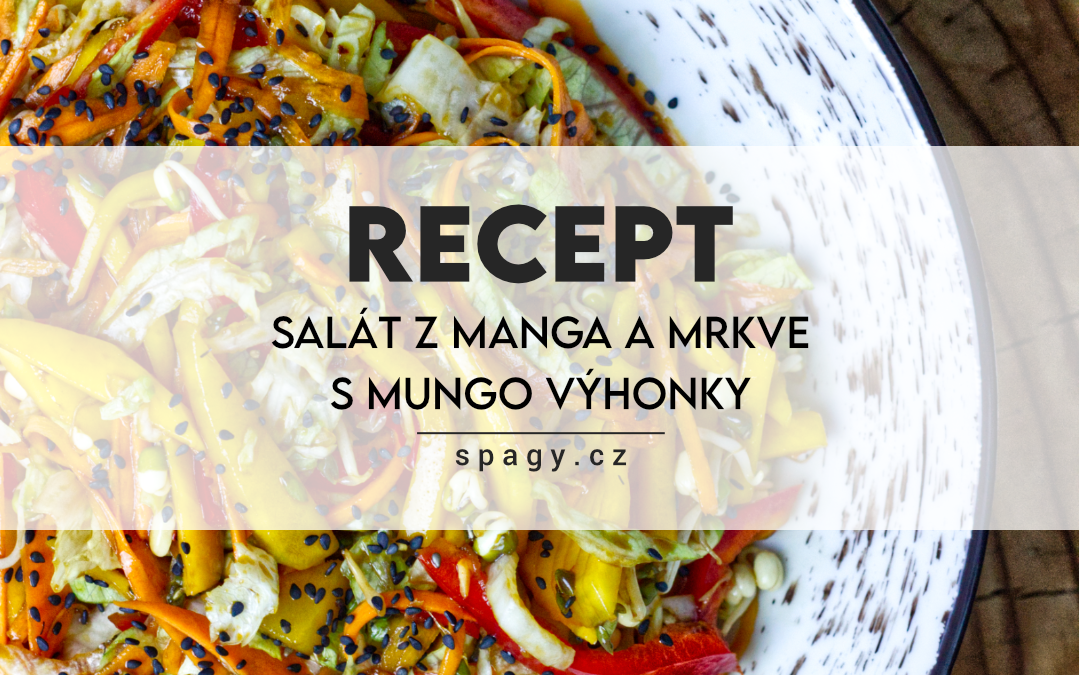 Salát z manga a mrkve s mungo výhonky