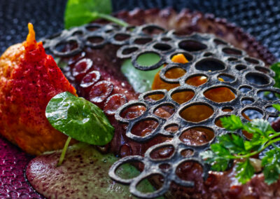 chobotnice, dýně, špenát