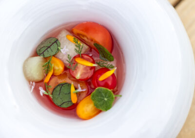 cherry rajčata a meloun